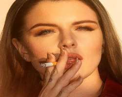 Julia Fox smoking